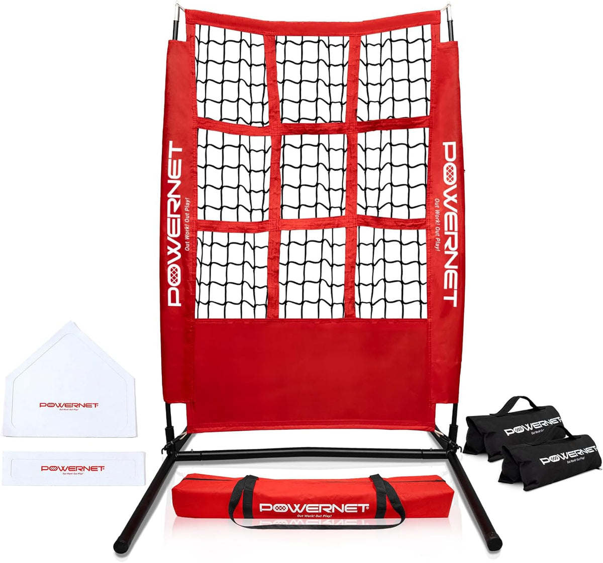 PowerNet German Marquez Portable Strike Zone Trainer for Pitchers, Baseball Softball Throwing Aid, Improve Accuracy and Command