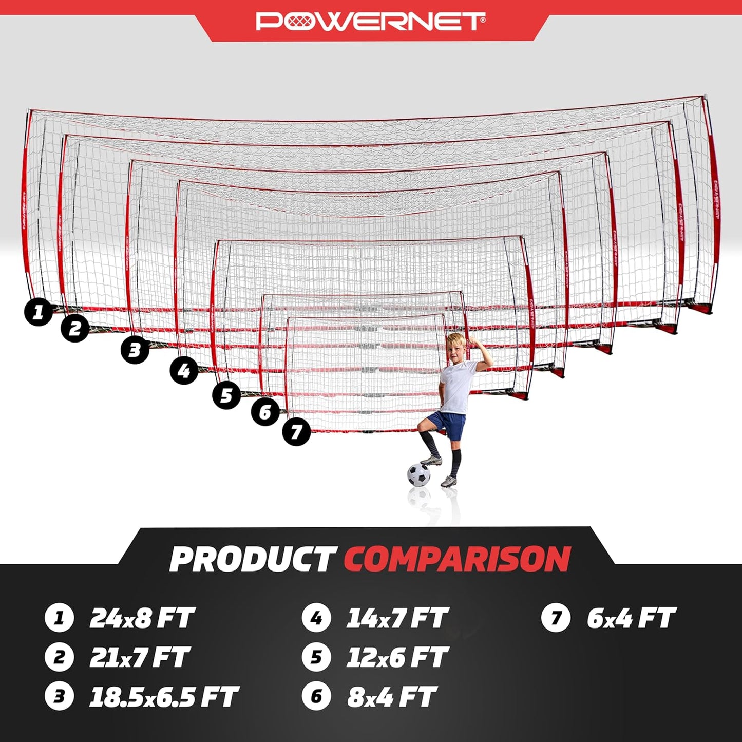 Powernet Soccer Goal 21x7