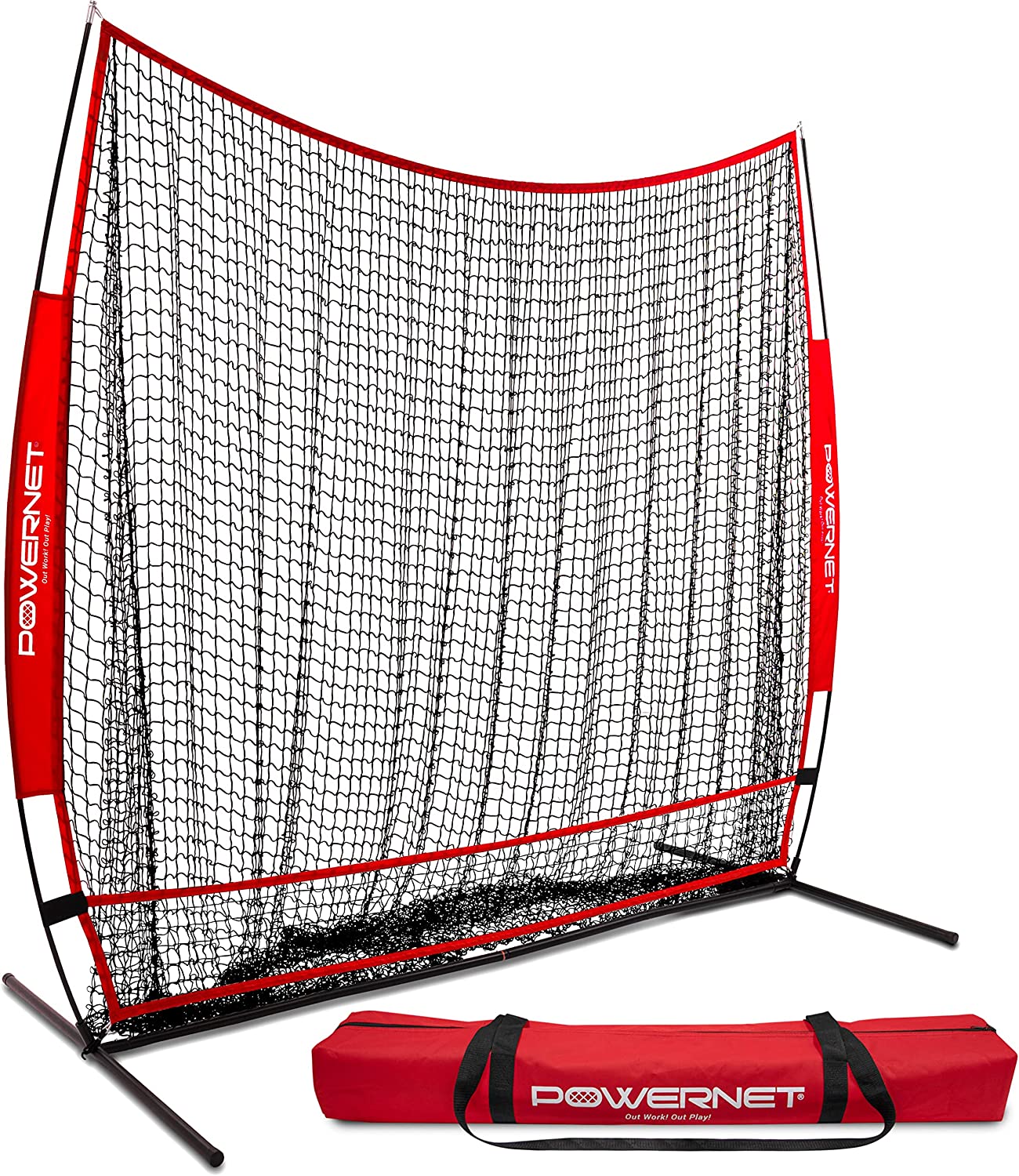 PowerNet Baseball Softball 7x7 Full Mouth Net
