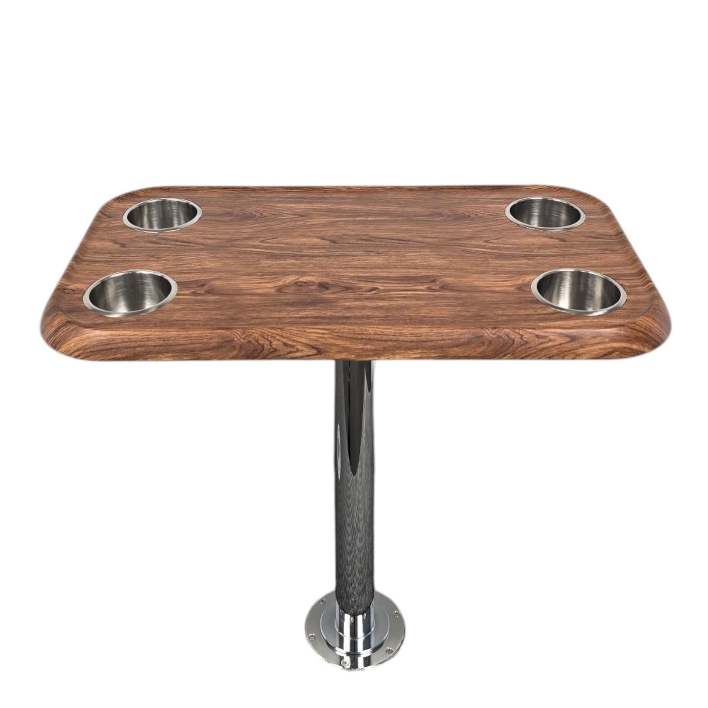 Boat Table Set - 6" Flush Mount Floor Plate / Anti Wobble (6 colors)