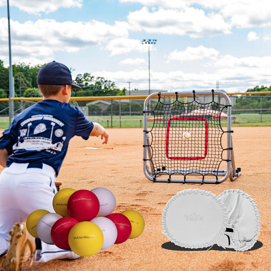 Blemished Pro Portable Rebounder 3' x 3' + Valle Glove + Smushballs