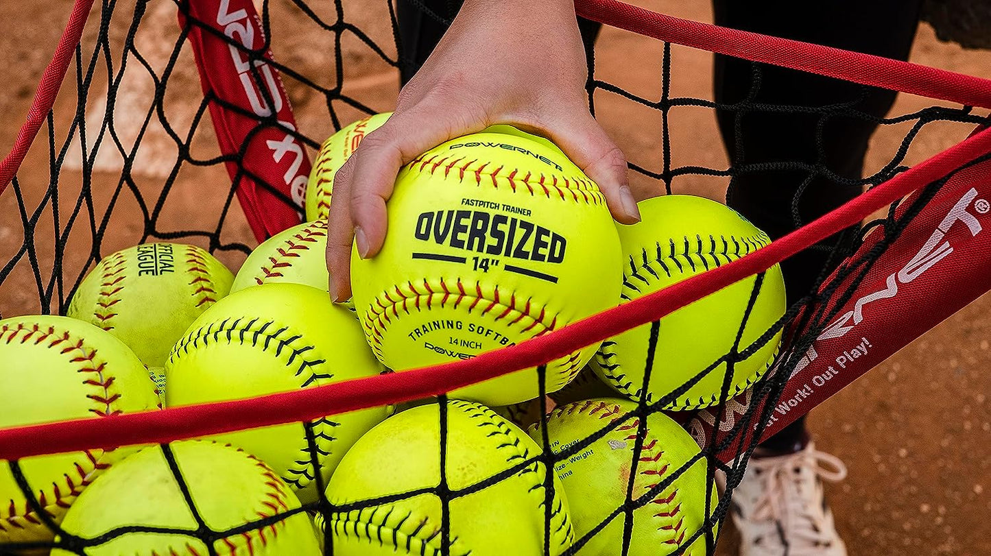 Oversized Softball 3-Pack | 14 Inch Ball Genuine Leather