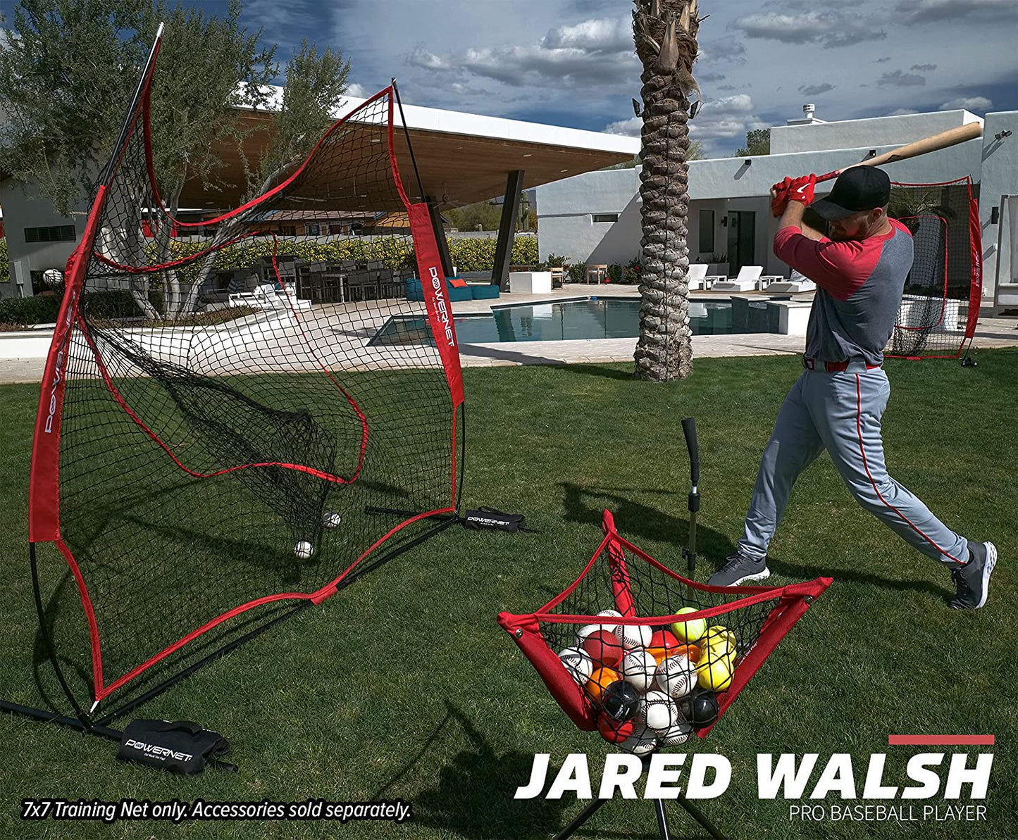 PowerNet 7x7 Baseball Softball Hitting Net