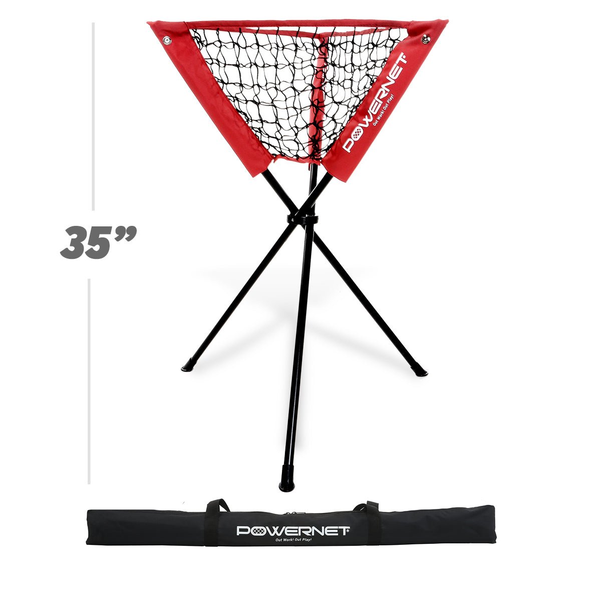 PowerNet Baseball Softball Portable Batting Practice Ball Caddy