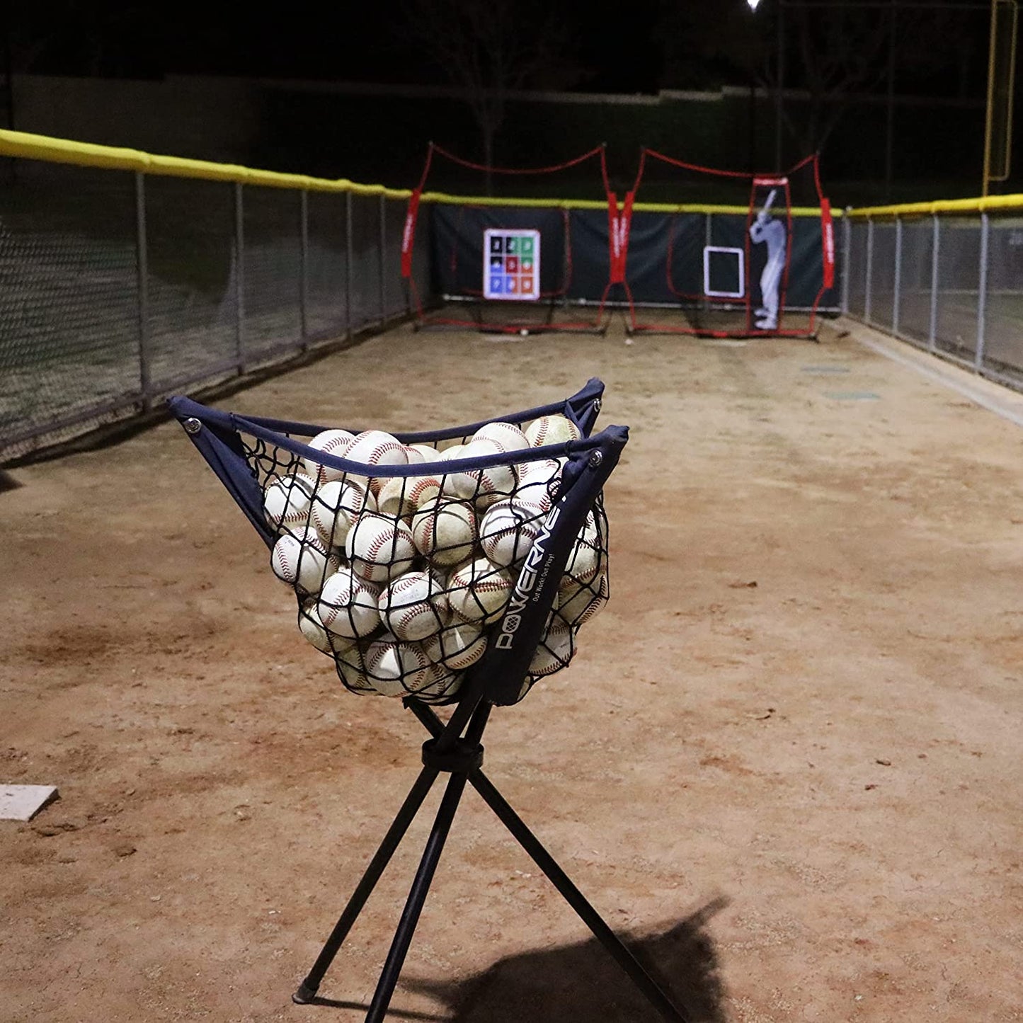 PowerNet Baseball Softball Portable Batting Practice Ball Caddy