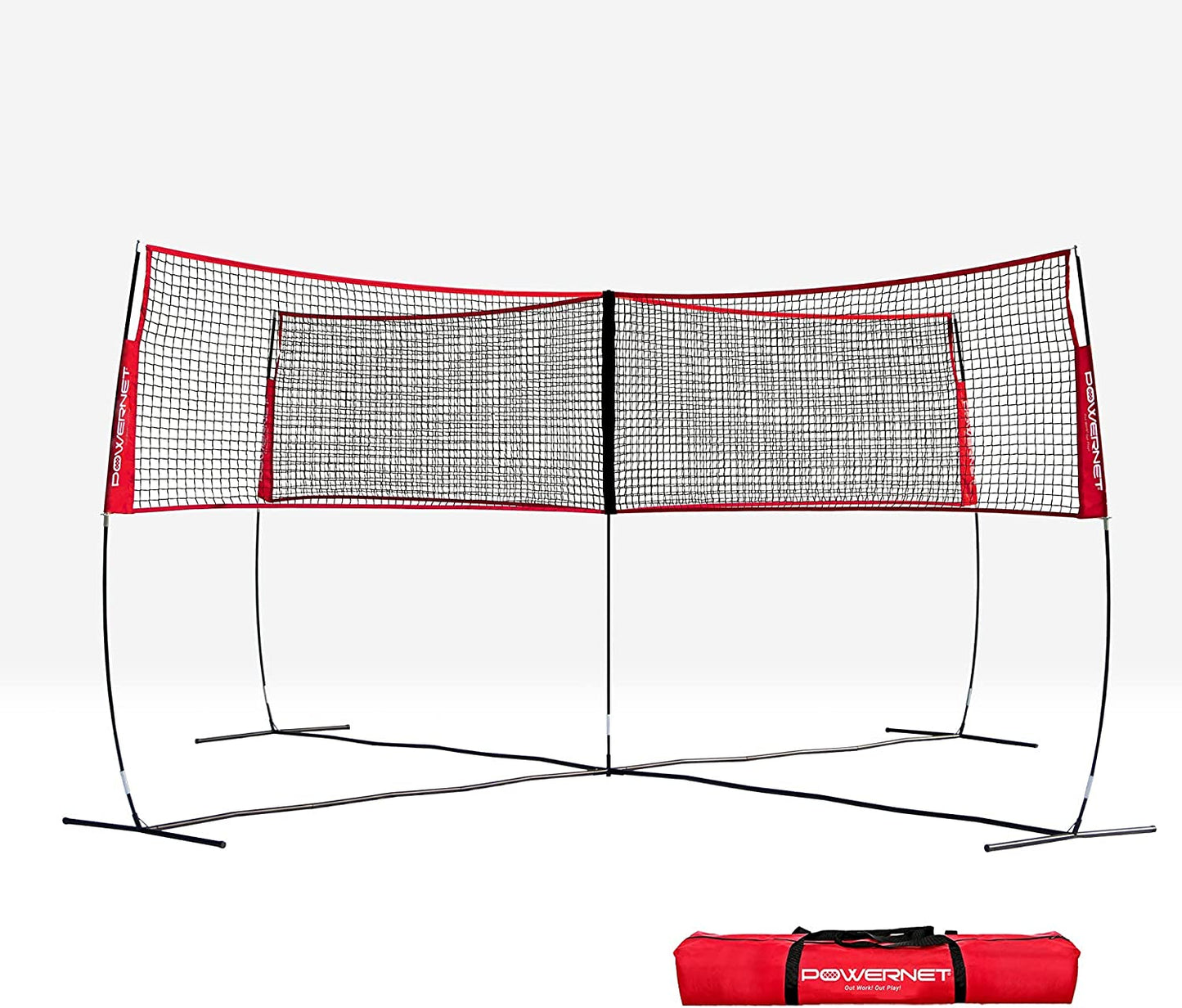 PowerNet Four Square Volleyball Net Standalone Unit