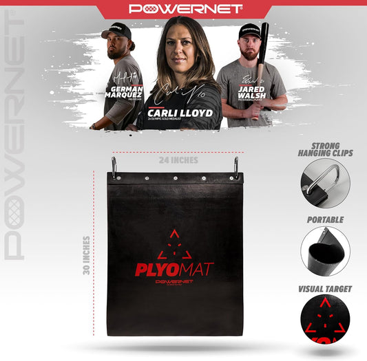 PowerNet Hanging Plyo Mat for Portable Backstop Throwing and Baseball Training