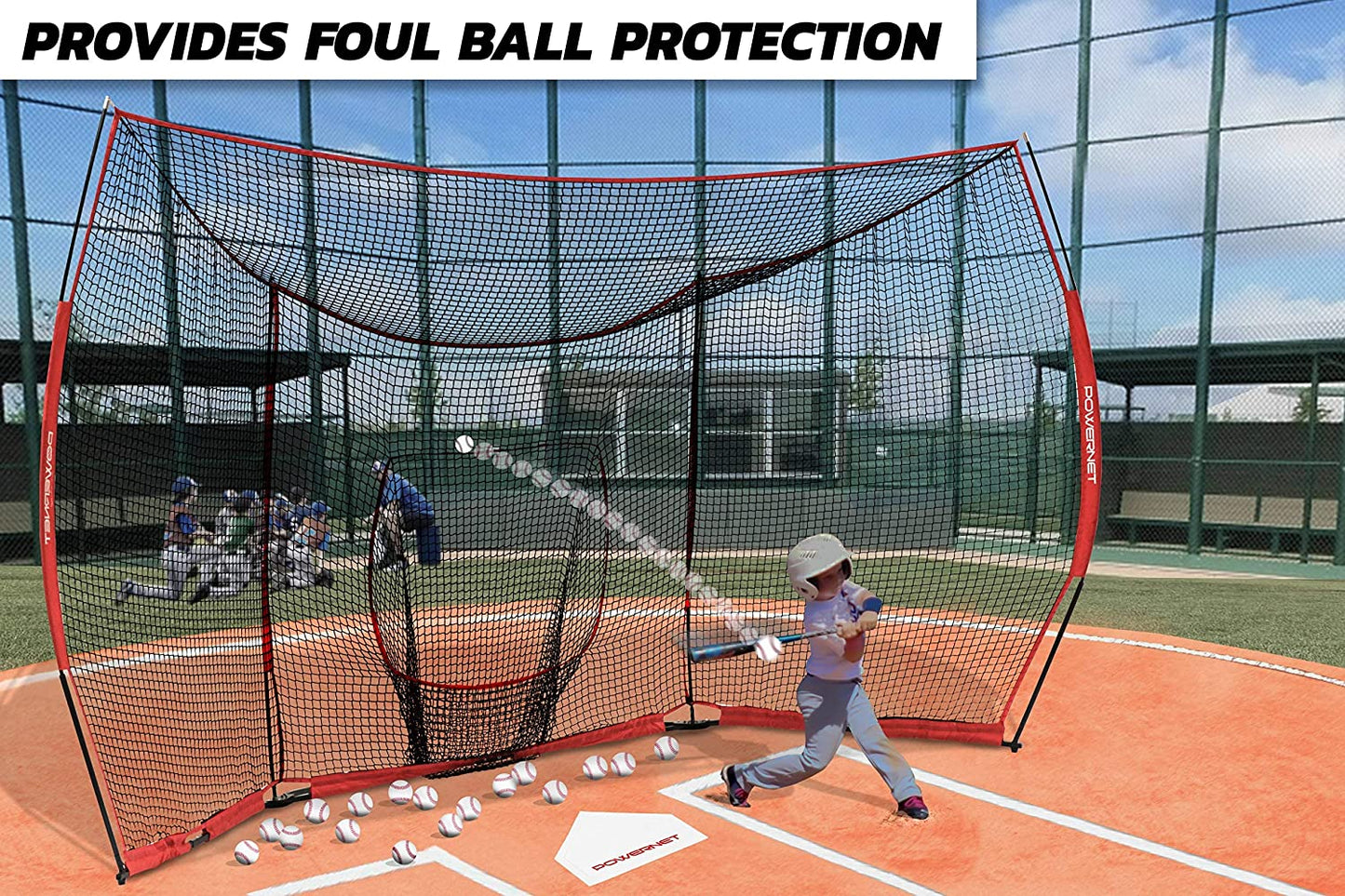 PowerNet Large Portable Baseball Backstop