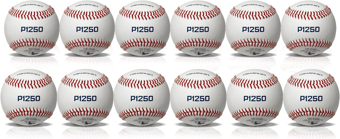 Powernet Leather Baseballs (12 pack)
