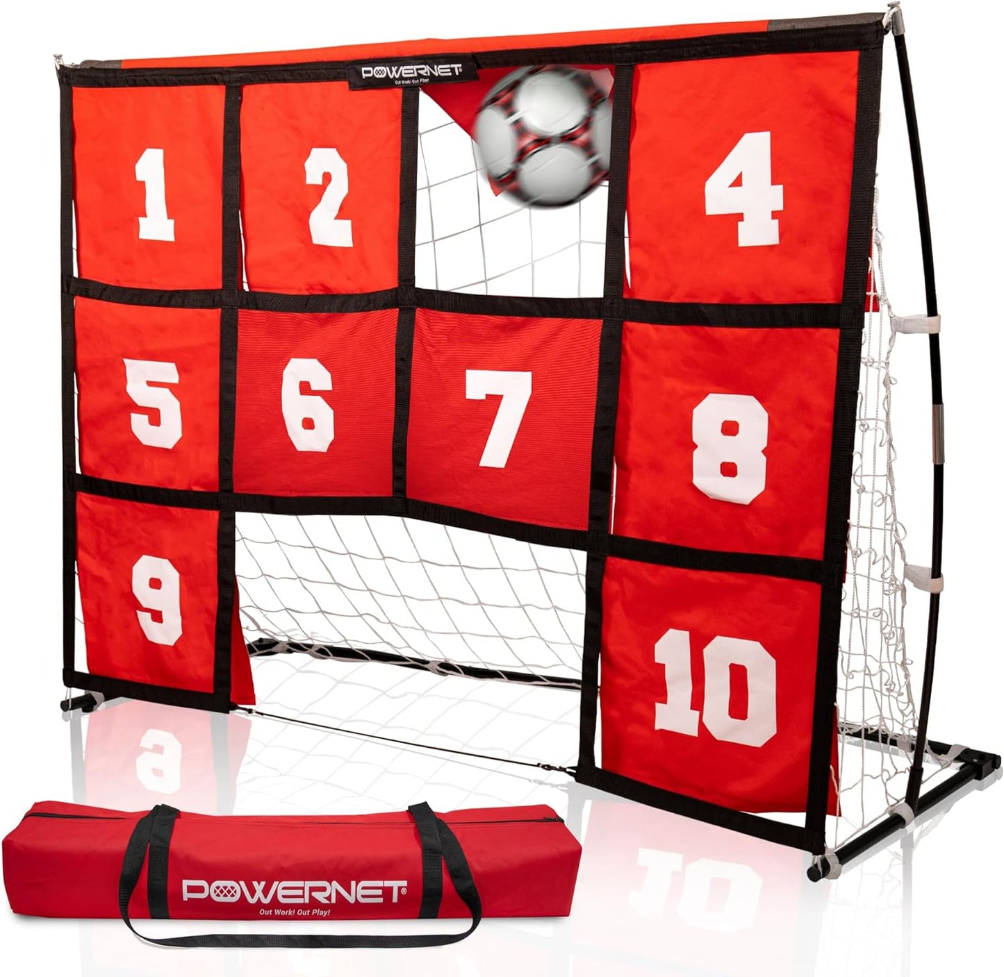 PowerNet Numbered Soccer Target Goal
