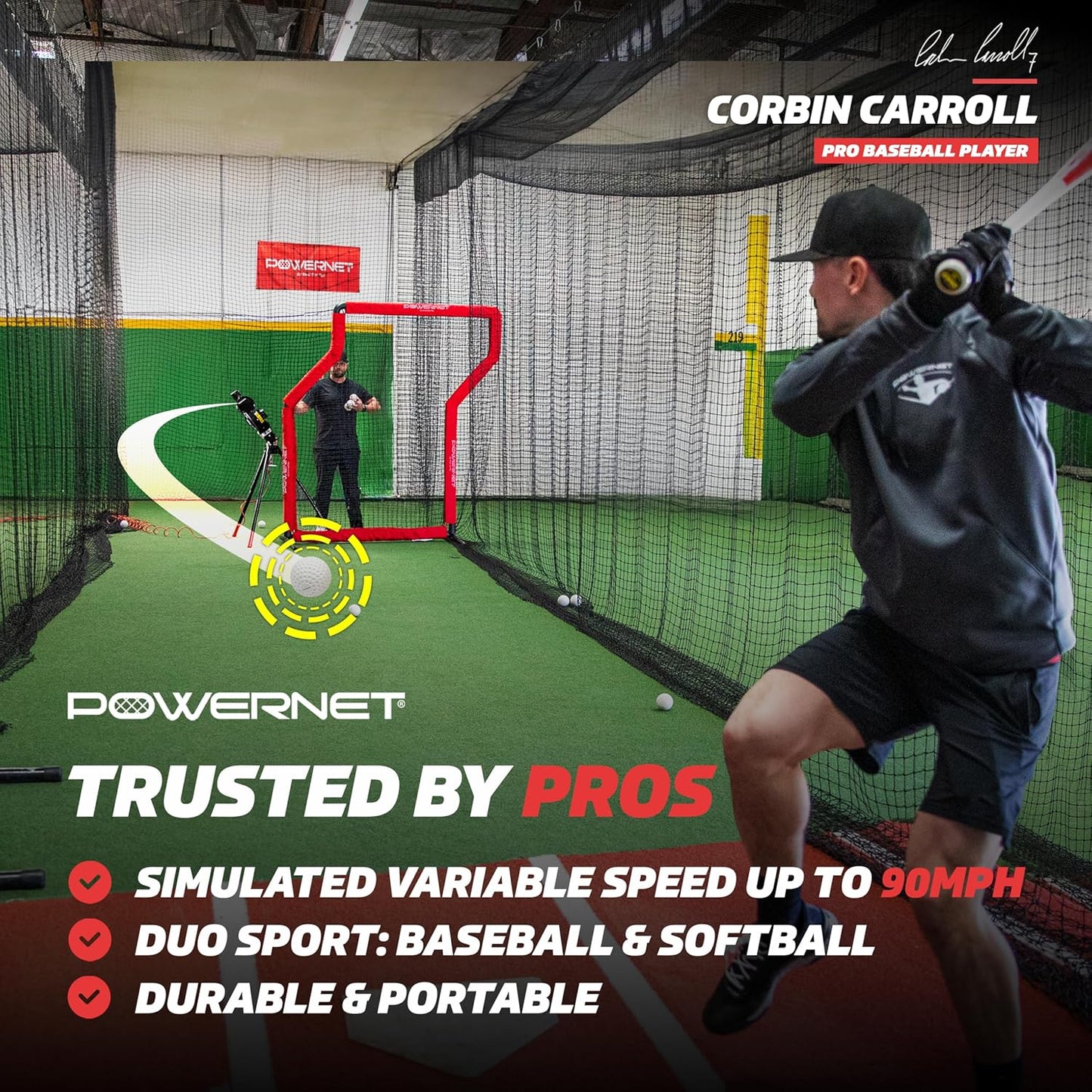 PowerNet Pro Launch F-lite Breaking Ball Machine
