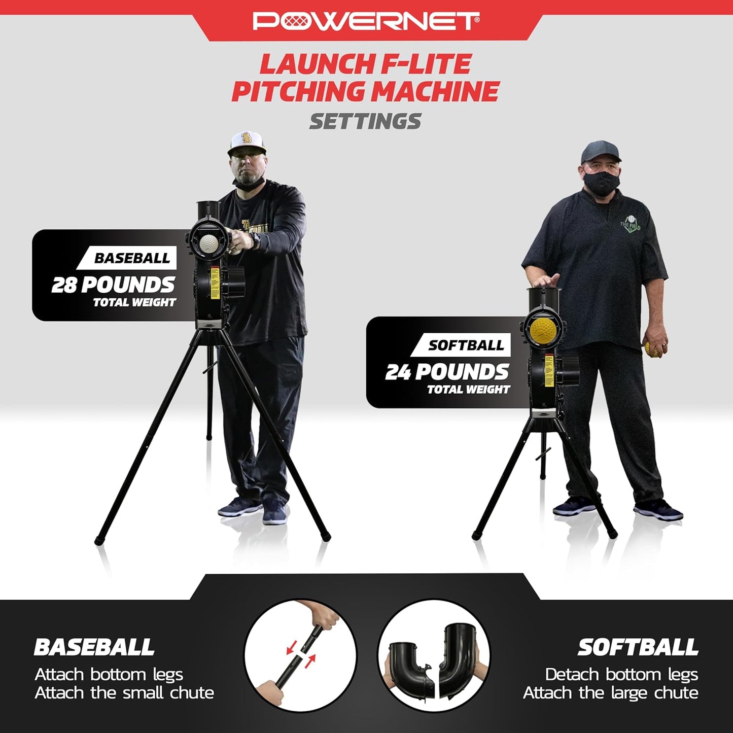 PowerNet Pro Launch F-lite Breaking Ball Machine