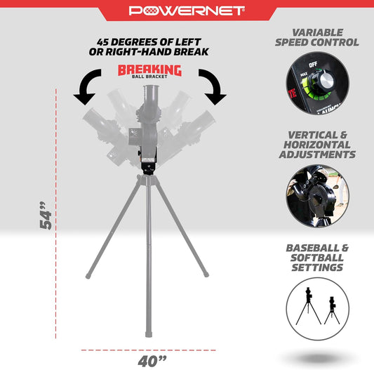 PowerNet Pro Launch F-lite Breaking Ball Machine