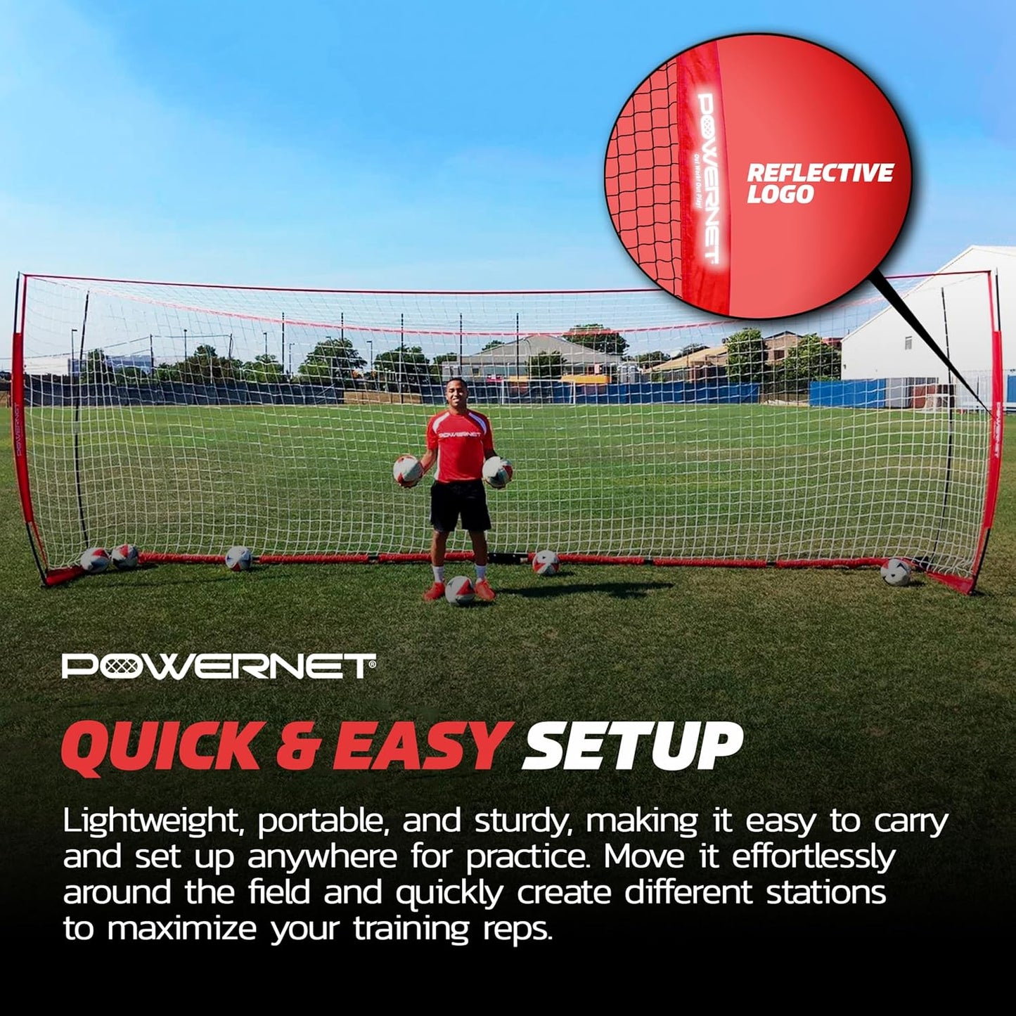 Powernet Soccer Goal 21x7