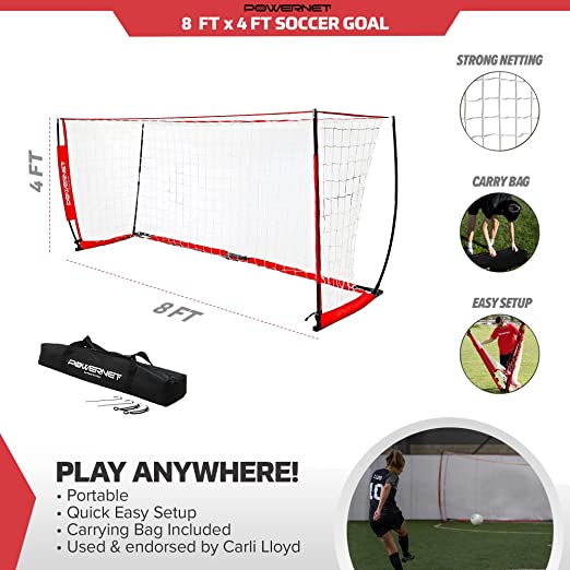 PowerNet Soccer Goal 8x4