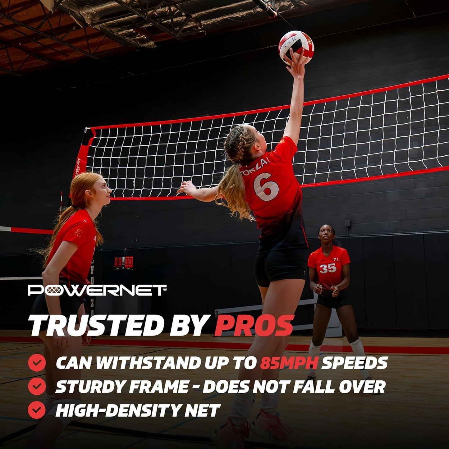 Powernet Volleyball Warm Up Net 20 FT