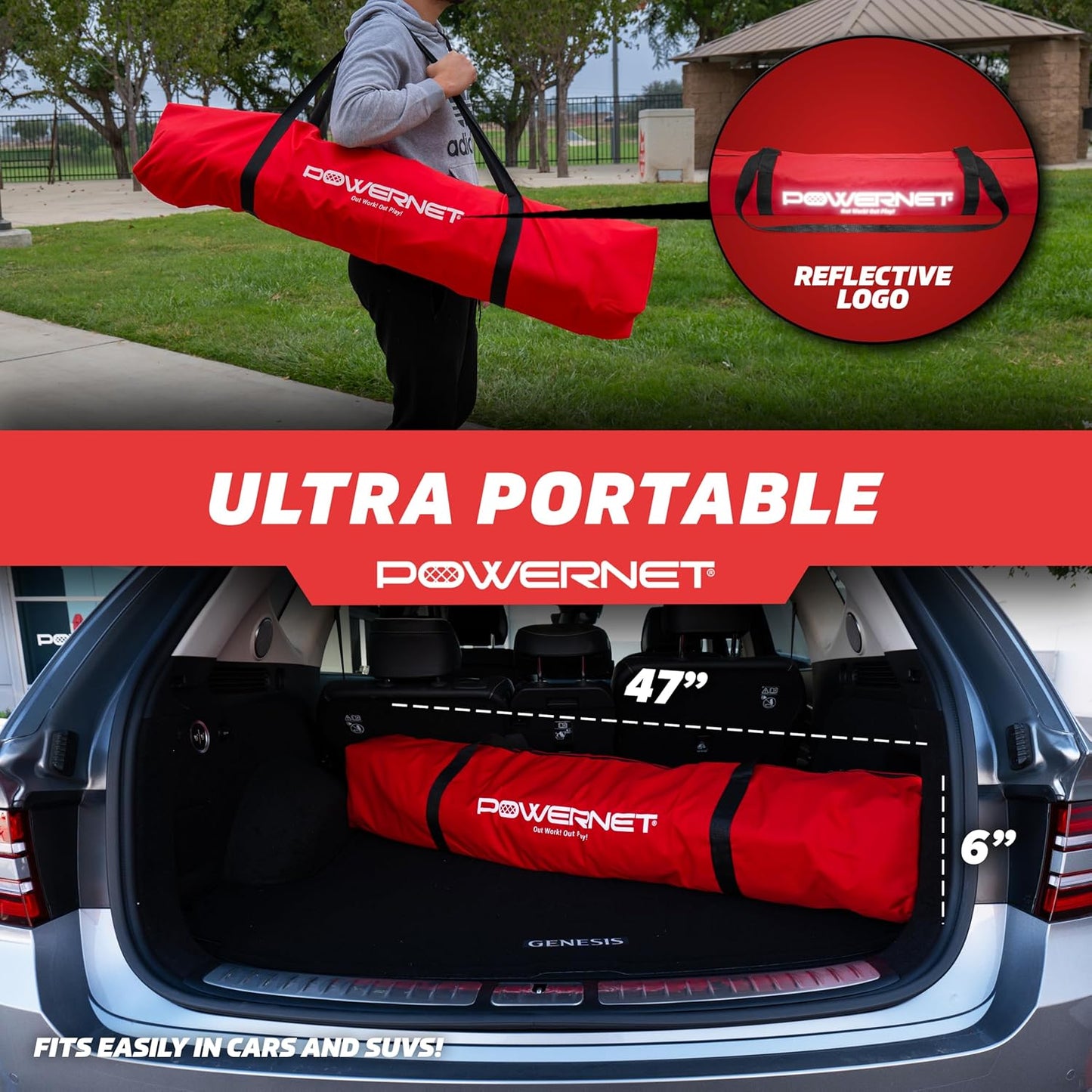Powernet Volleyball Warm Up Net 20 FT