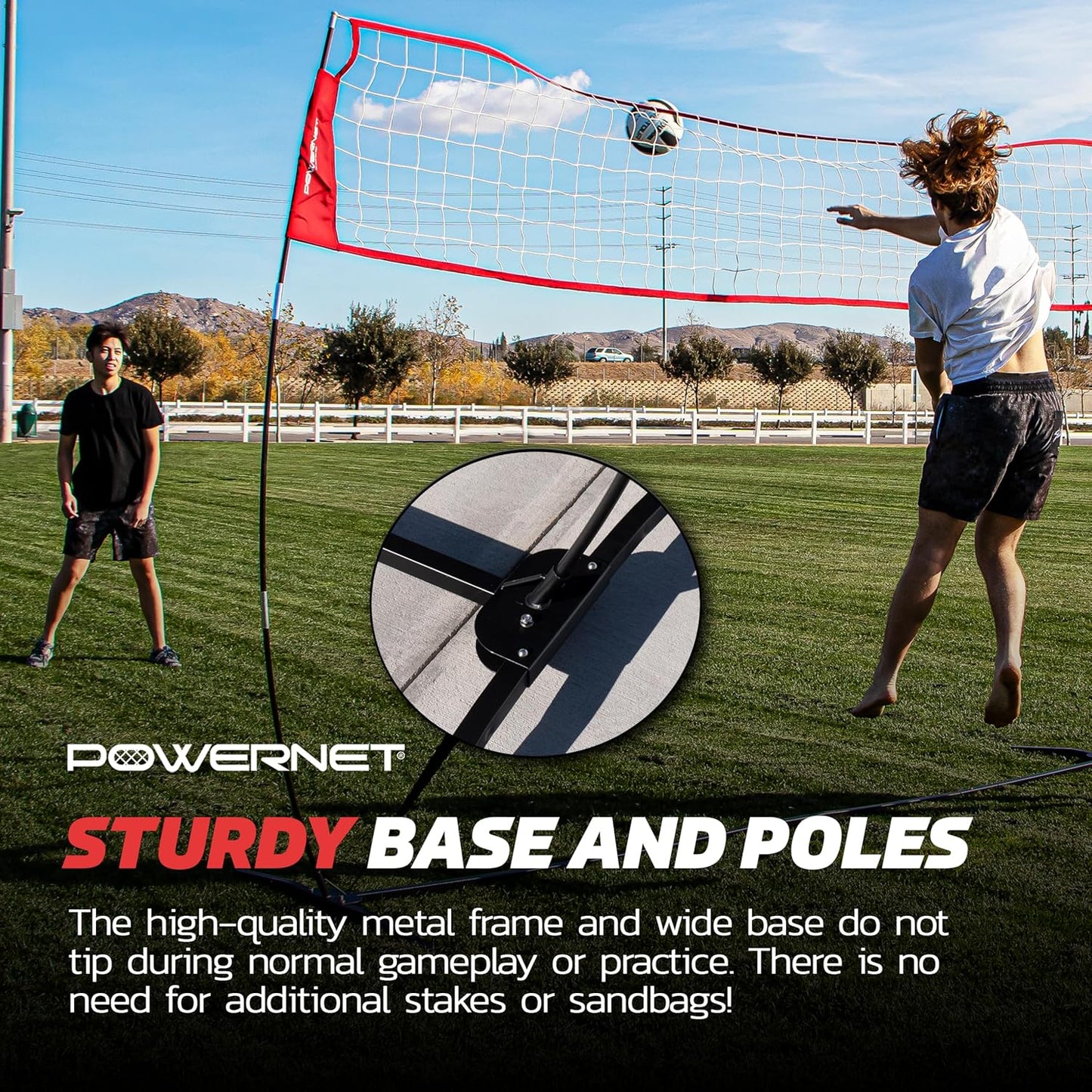 Powernet Volleyball Warm Up Net 20 FT