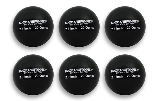 PowerNet Weighted Training Balls 2.8" Baseball 6 Pack