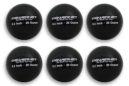 PowerNet Weighted Training Balls 3.2" Softball Size 6 Pack