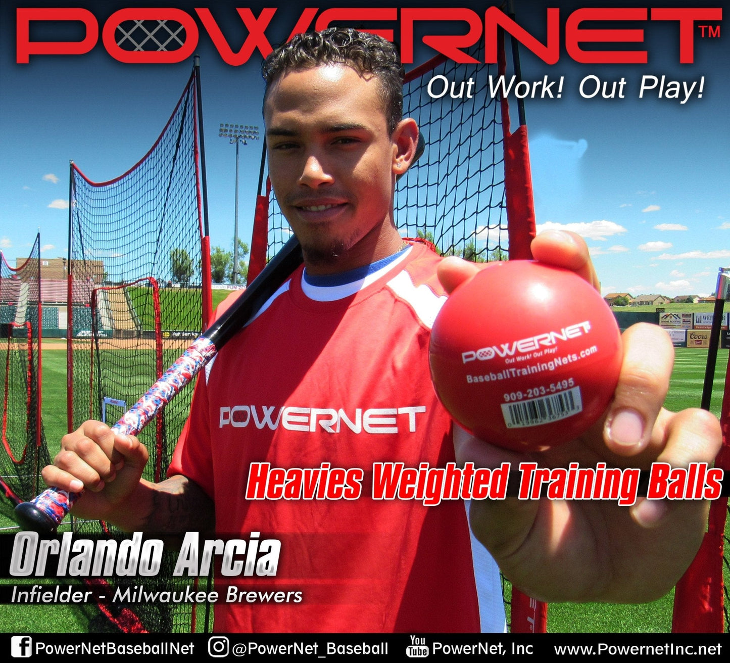 PowerNet Weighted Training Balls 3.2" Softball Size 6 Pack