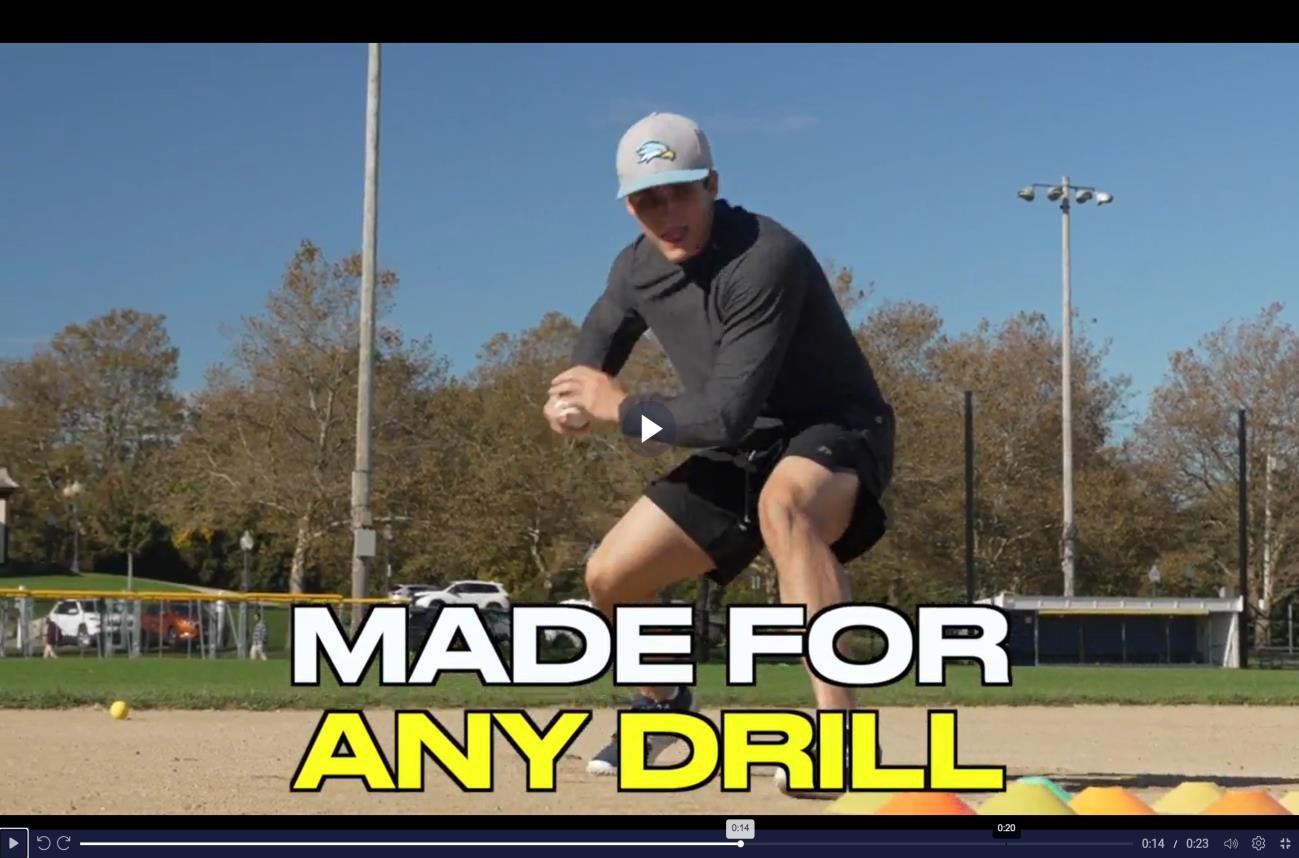 Pro 3 x 3 Rebounder + SMUSHBALLS Fielding Training Package