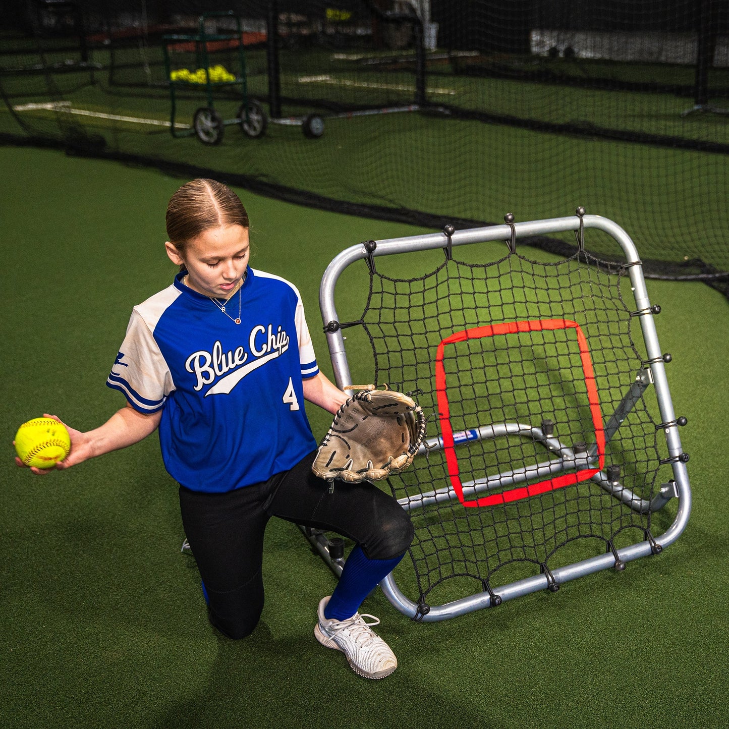 3x3 Baseball & Softball Rebounder + Free Training Videos | Portable Fielding Trainer