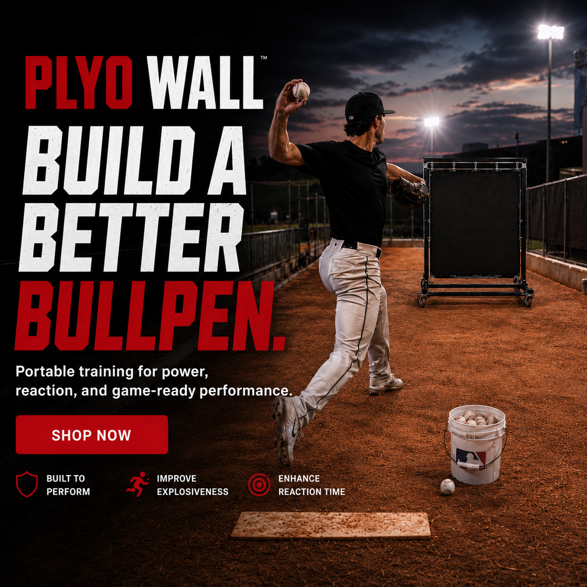 PLYO WALL™ Pro | Portable Plyometric Training Wall